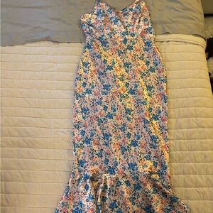 BCBGeneration Floral Satin Dress